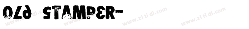 old stamper字体转换